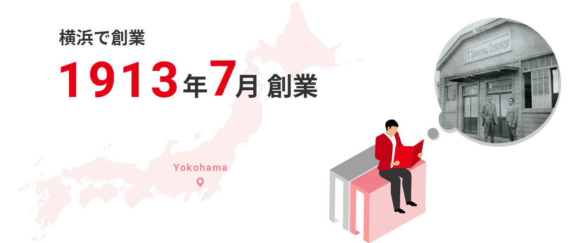 横浜で創業1913年7月創業