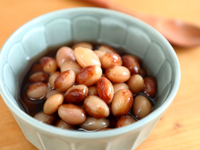 トラマメの煮豆の写真